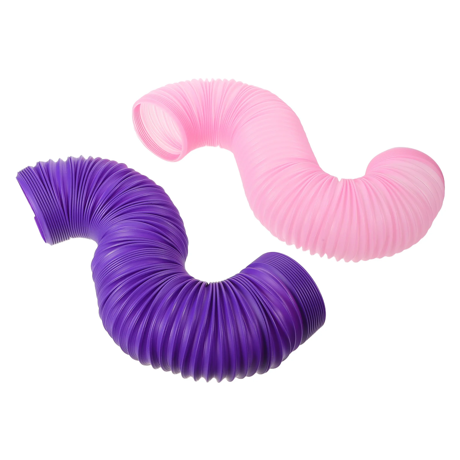 

2pcs Expandable Foldable Plastic Hamster Tunnels Small Pets Hideaway Tube Interactive Training Exercise Tunnel For