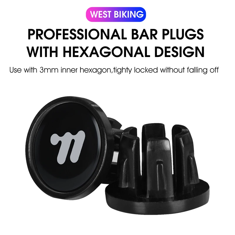WEST BIKING Bicycle Handlebar Tape EVA Anti-slip Shock Absorption MTB Road Bike Handle Bar Strap With Plugs Cycling Accessories