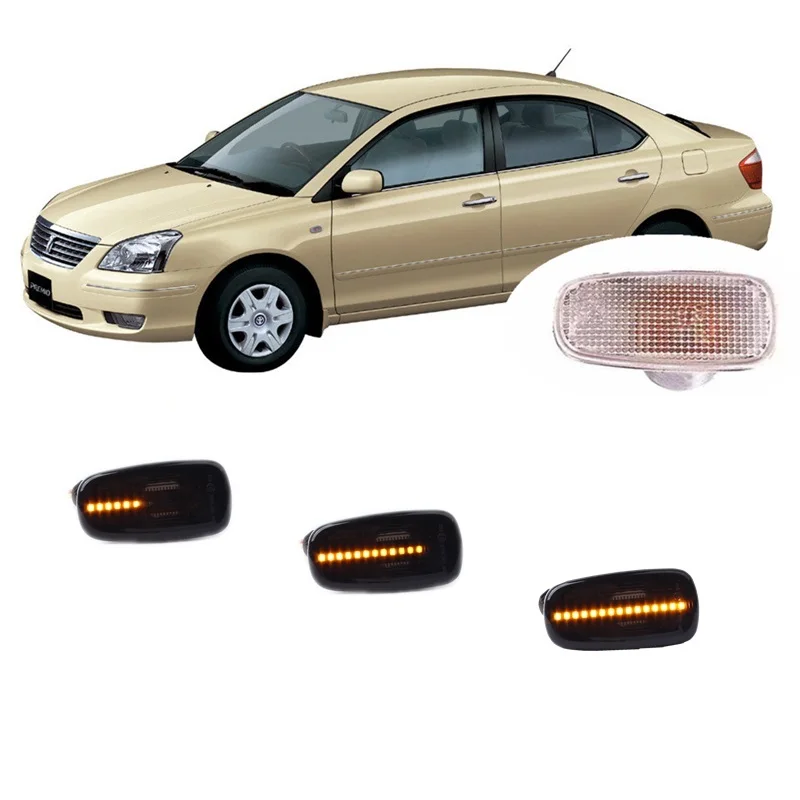 

for Toyota Allion Premio T240 2001 2002 2003 2004 2005 2006 2007 Dynamic LED Side Marker Turn Signal Light Lamp