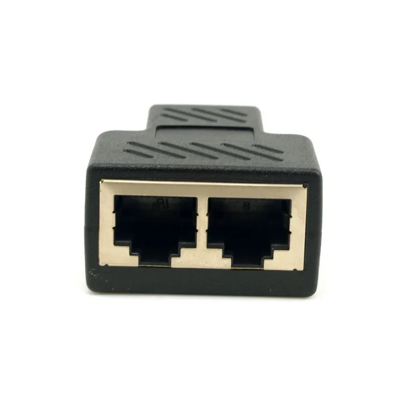 Rede Rj45 Cabo Porto Cabo de Rede Splitter Extender Plug Adapter Connector (8 Core) Dividido Em Dois Splitter