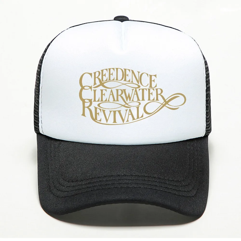 Fashion Style Creedence Clearwater Revival Bikers baseball cap Men Fashion Style Summer mesh breathable trucker hat
