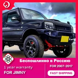 Suzuki jimny 2007-2017用ヘッドライト,LEDヘッドランプ,ドールランニングシグナル,プロジェクターレンズ,カーアクセサリー