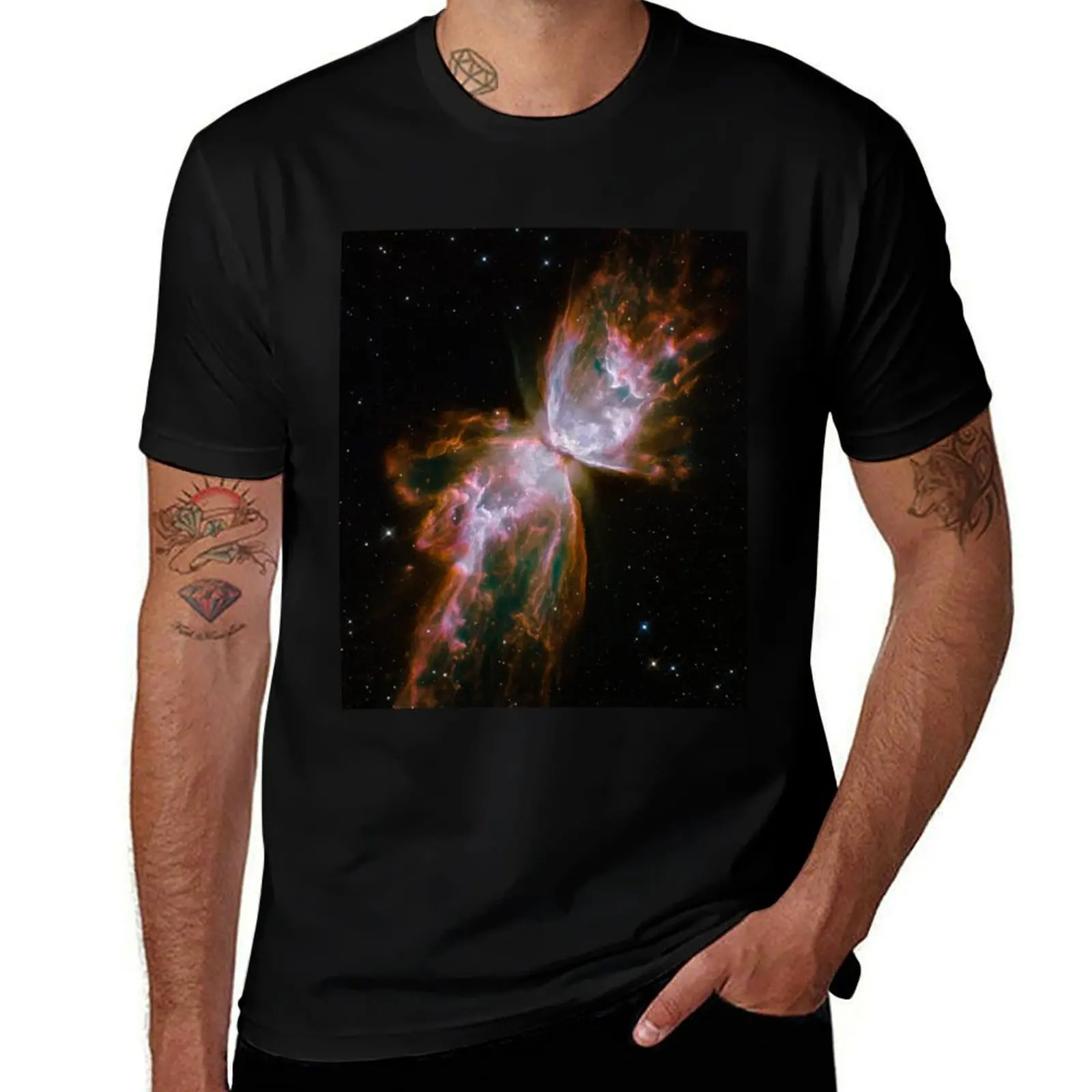 Butterfly Nebula - Hubble T-Shirt Casual Daily Wear Short Sleeve Top T-Shirt