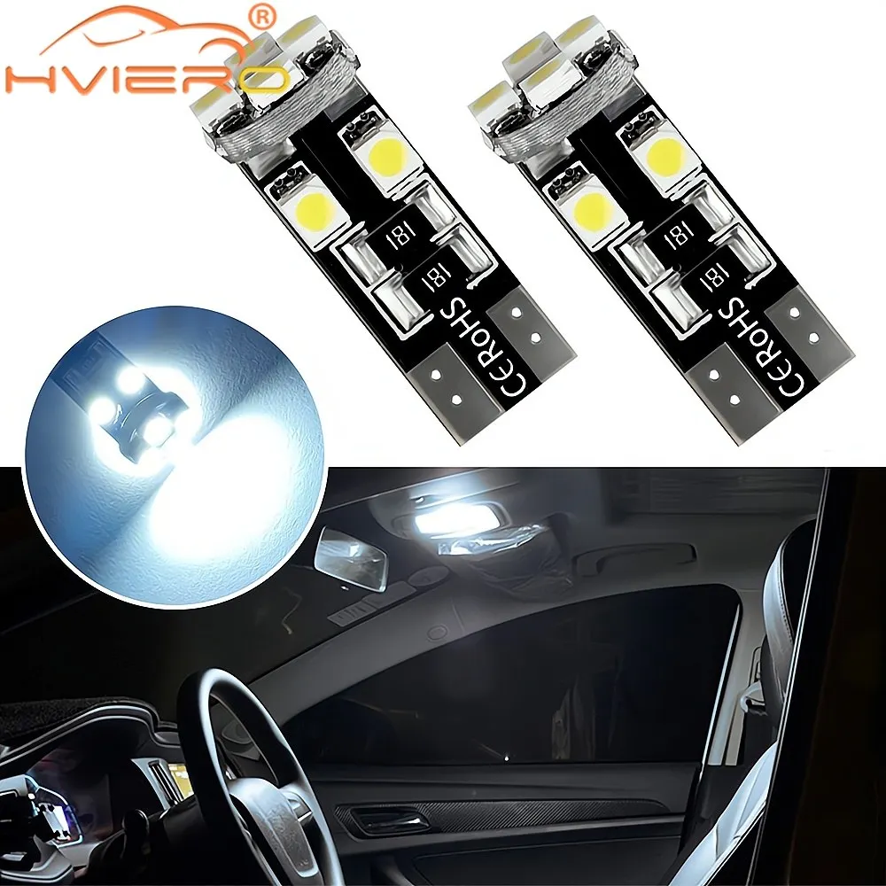 

2X Car Led Canbus T10 W5W 3528 8SMD Bulb Brake Lights Auto Interior Reading Light Tail Backup Lamp Reverse Parking Lamps DC 12V