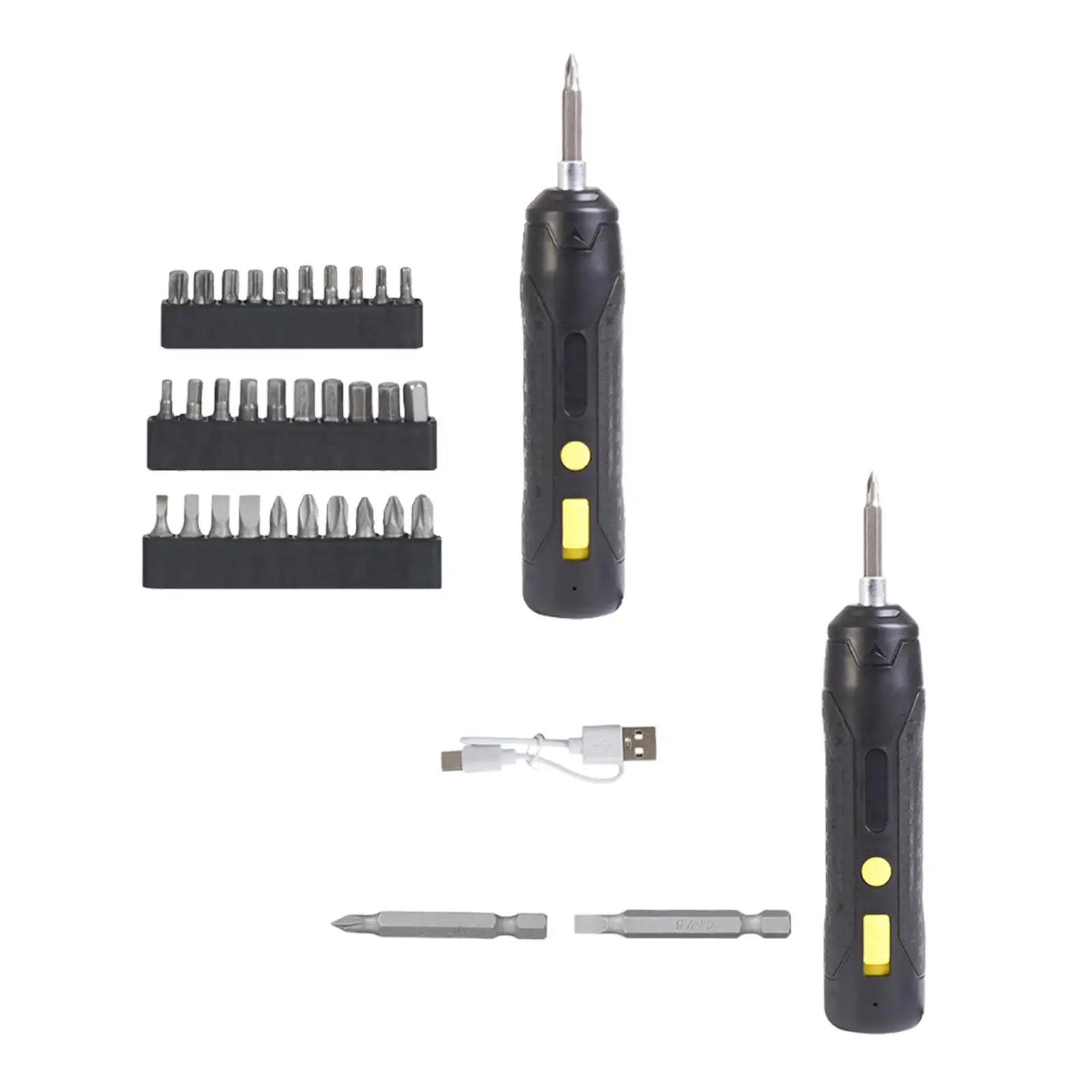 

Mini Electric Cordless Screwdriver Versatile 18x3cm Magnetic Hex Chuck Portable for Electrical Repair Comfortable Handle Sturdy