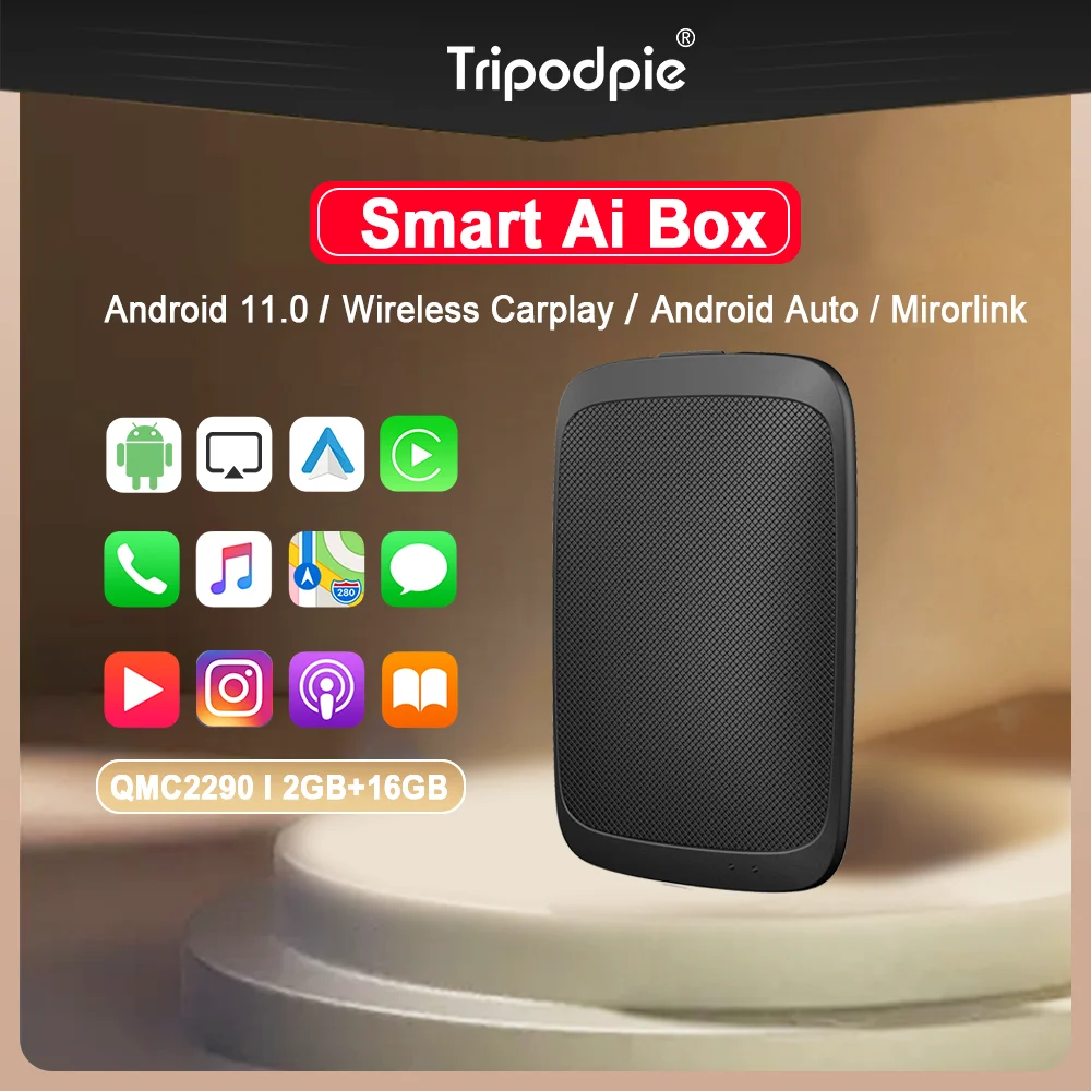 

Carplay Ai Box Android авто беспроводной Carplay Smart Tv Box FOTA Обновление Android 11 для Benz Audi Kia Chery Volvo Hyundai MG VW