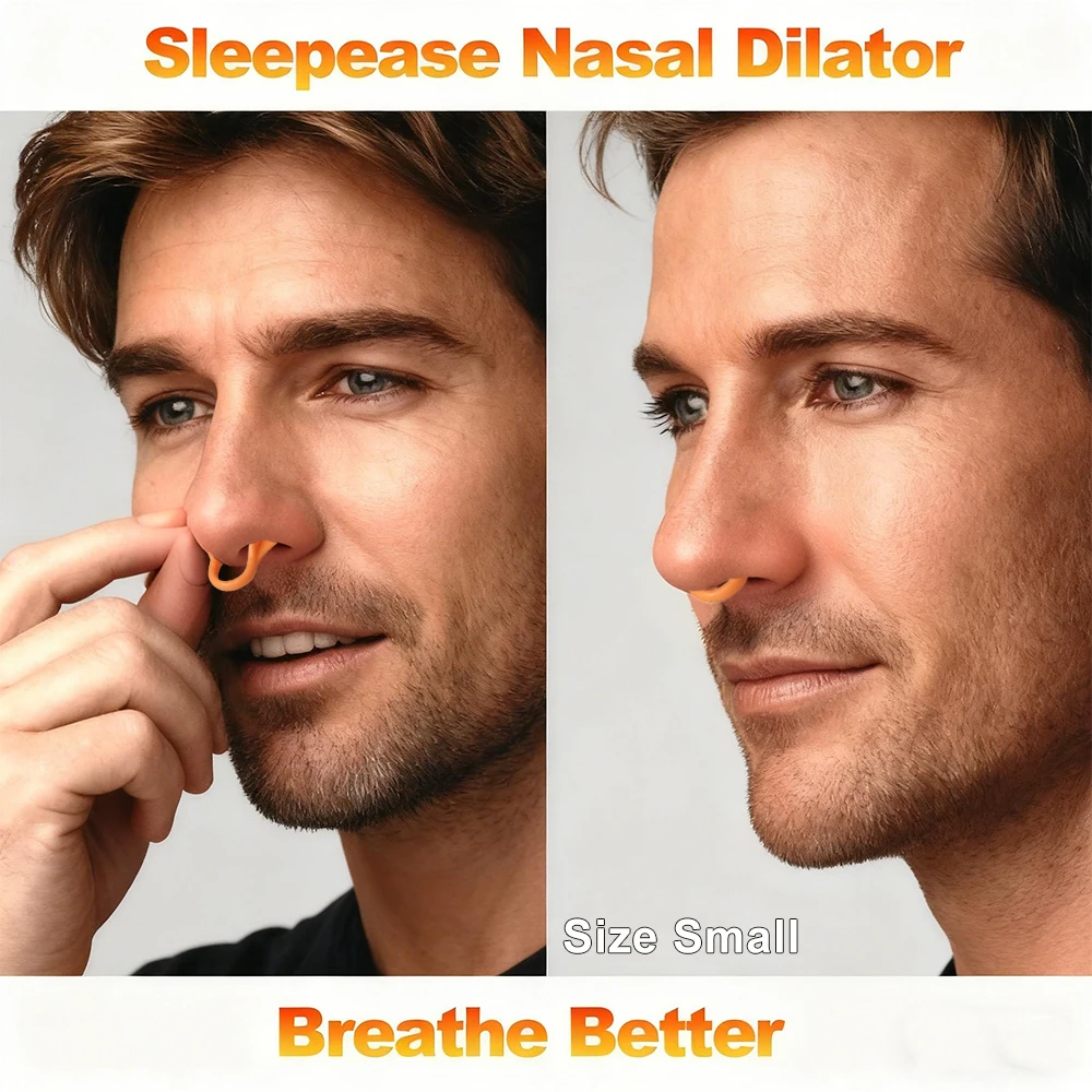 1~2Pcs Mini Stop Snoring Device Silicone Nose Clip, Anti-Snoring Aid for Better Sleep, Comfortable & Reusable Snore Relief