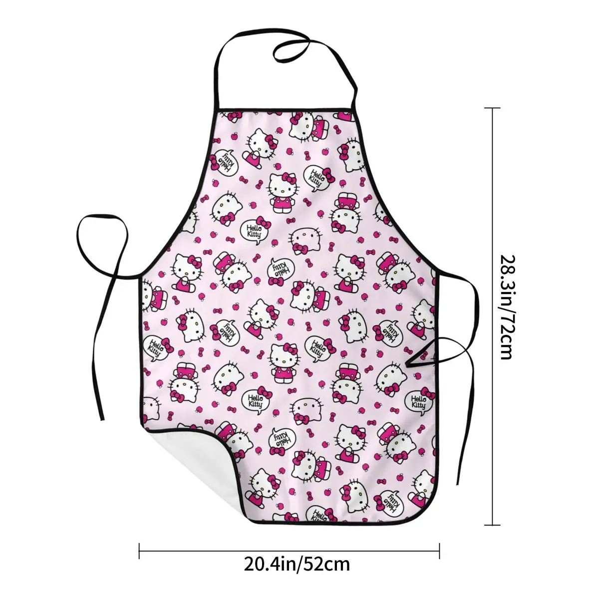 Funny Knit Apron Men Women Unisex Kitchen Chef Hello Kitty Tablier Cuisine for Cooking Baking Gardening