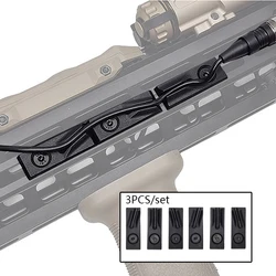 New Nylon 3PCS M-LOK Switch Cable Clip Wire Guide System For M300 M600 PEQ Weapon Light Cable Management Picatinny Rail