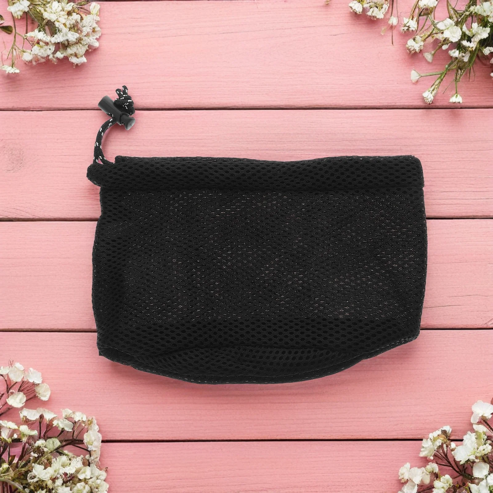

4pcs Outdoor Camping Storage Bag Foldable Mesh Organizer Round Bottom Lightweight Travel Gear Case for Hiking Water Cutlery
