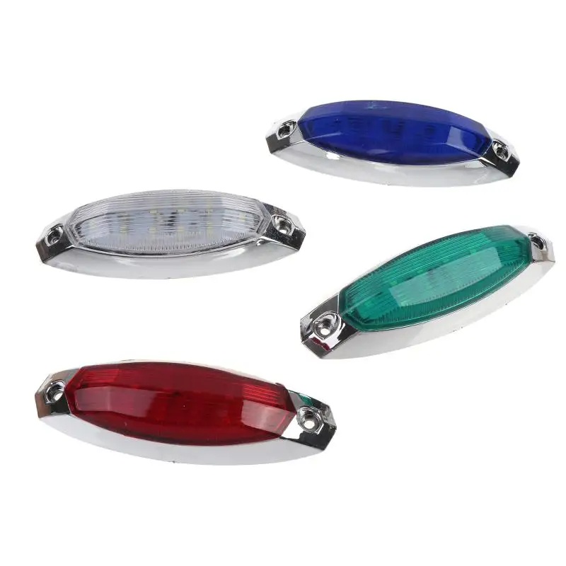 New 1Pcs Multi Color Waterproof LED Marine Lights With Chrome Housing For Small Boats Yachts Sailing Fishing