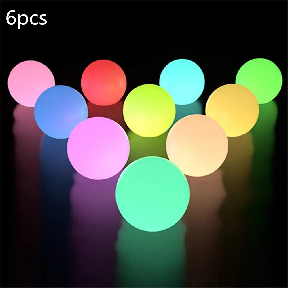 16 RGB Floating Pool Light 3in 7.8cm Color-changing LED Pool Ball Lights IP67 Bath toy for Outdoor Garden Swimming Pool
