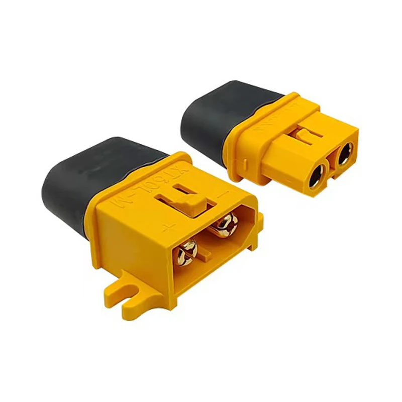 DC500V 20A XT60L Male Female Connector Mountable Type Lithium Battery Power Plug with Protection Shell for RC Model Airplane ESC