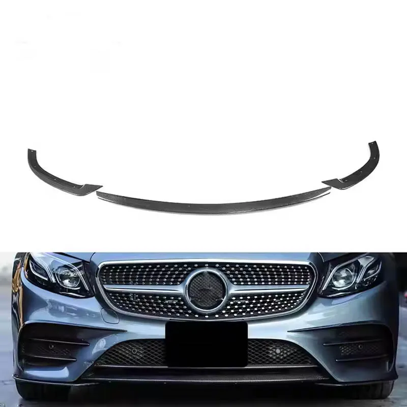 

3PCS/SET Carbon Fiber Front Lip for Mercedes-Benz E-Class (C238) Sport Coupe 17-18(Fits: Sport Bumper Only)
