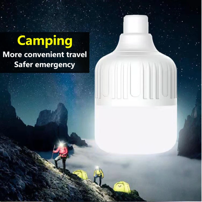 USB Rechargeable LED Emergency Lights Outdoor Portable Lanterns Emergency Lamp Battery Lantern Bulb BBQ Camping Tents Light