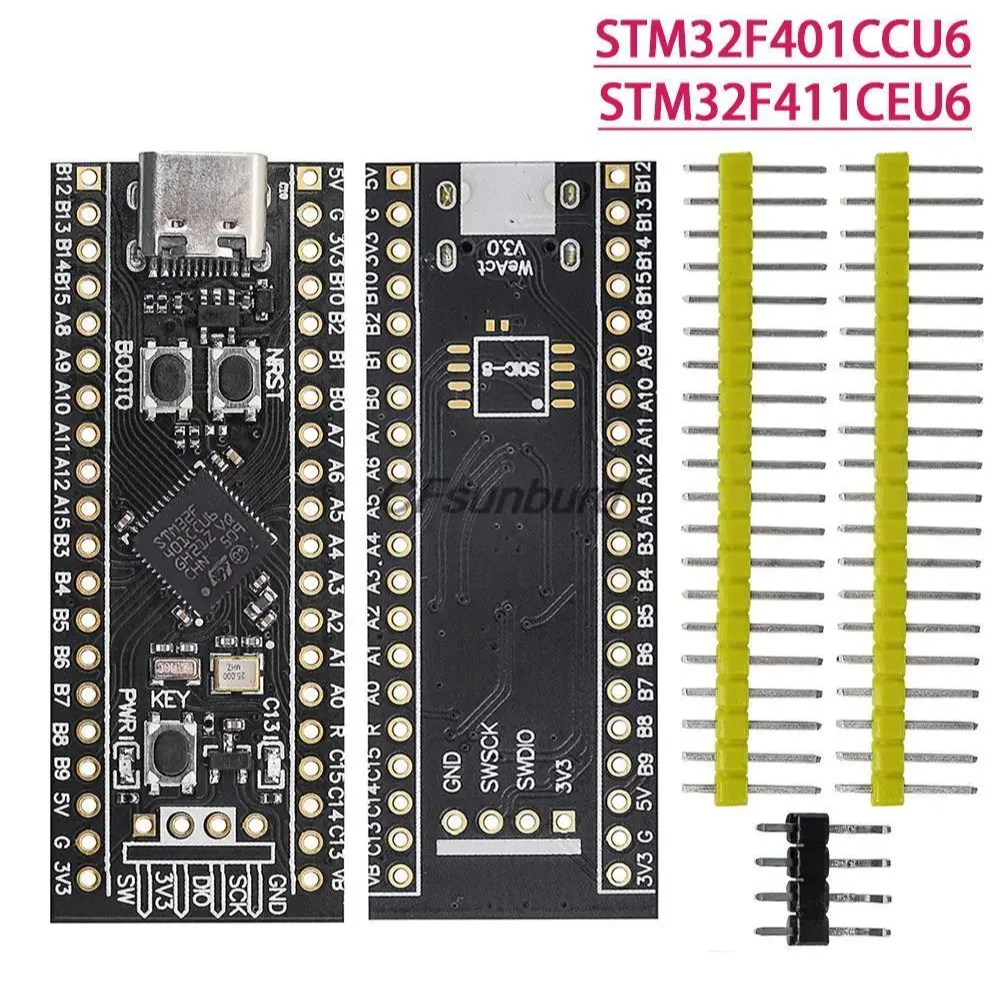 STM32F401 Development Board V3.0 STM32F401CCU6 STM32F411CEU6 STM32F4 Learning Board 84Mhz 96KB RAM 512KB/100Mhz 128KB RAM 512KB