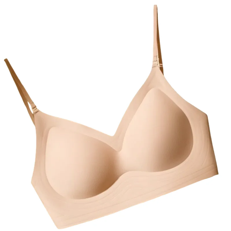 

KUCLUT Deep V Wireless Push Up Bra Shockproof Lingerie Underwear for Women Anti-sagging Back-beautiful Seamless Bra Gifts