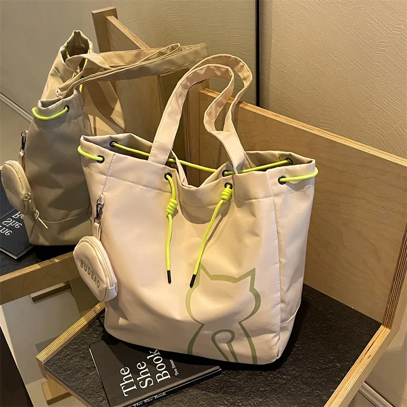 Canvas Women Tote Bags Large Capacity Fashion Female Shoulder Bag Commuting Carrying Bag Casual Designer Handbag Shopper Bag