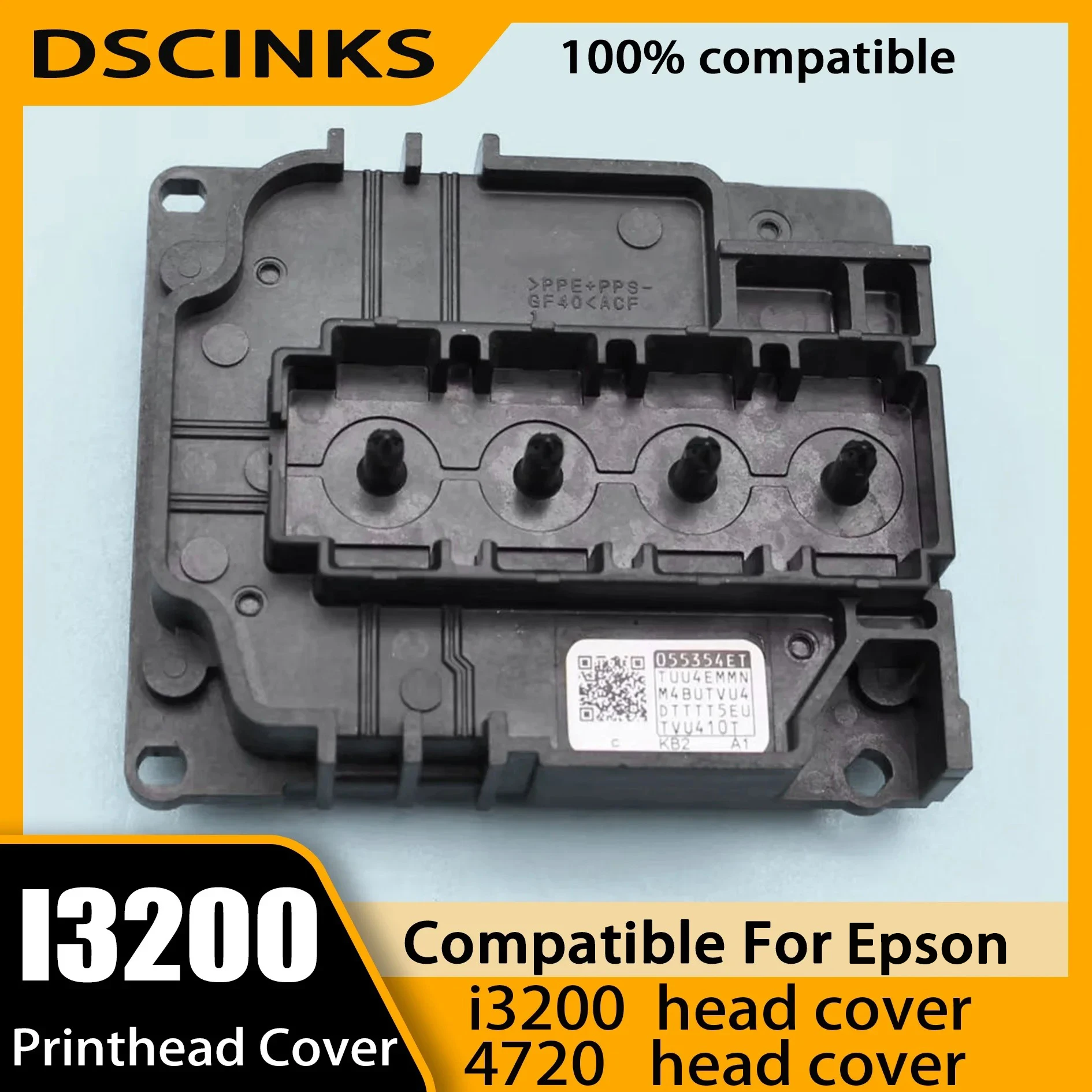 1Pc I3200 Head Cover Printhead Mainfolder I 3200 Printhead Part for Epson 4720 I3200 A1 Printer Printhead Excluding Rubber Pads