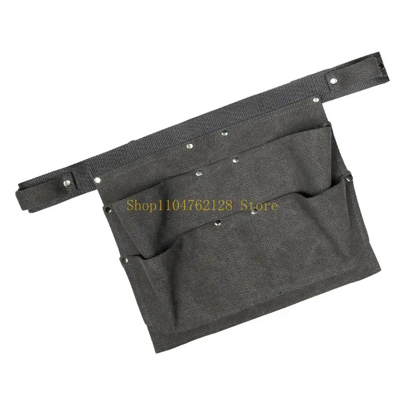Waist Work Apron Multi Pocket Utility Design with Long Tie, Half Apron for Servers Baristas Stylists and Garden Tasks, Tool