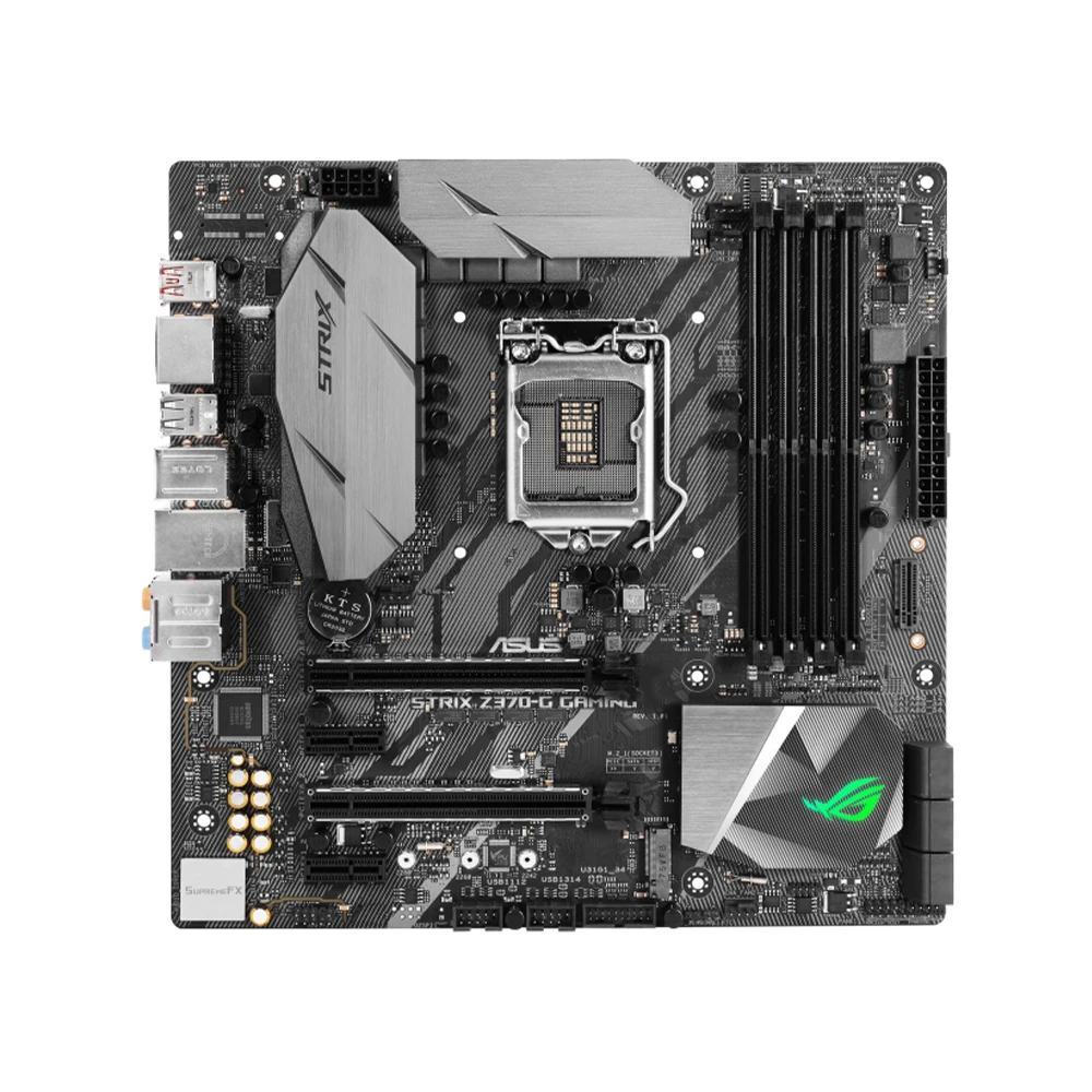 ASUS ROG STRIX Z370-G GAMING Intel Z370  DDR4 64GB M.2 mATX support Core i3-8300 Core i5-9400 Core i7-9700 Core i5-8500 cpu