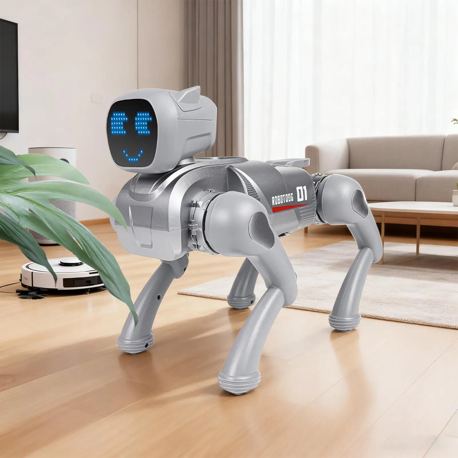 Robot chien voix réaliste jouets éducatifs Intelligent marche robotique chiens animaux de compagnie pour enfants filles maison voyage intérieur salle de classe