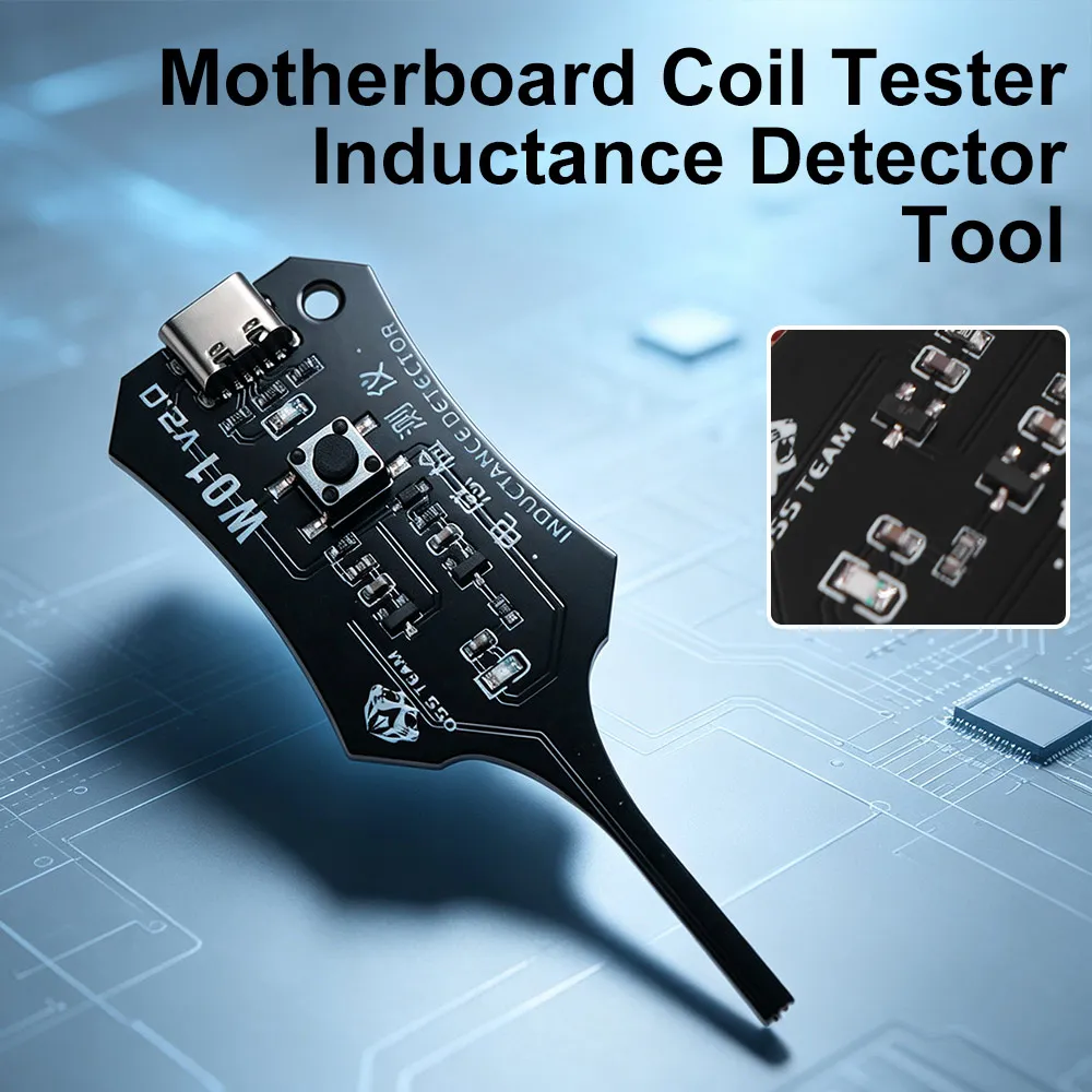 High Accuracy Motherboard Coil Tester Strong Stability Quick Investigation Inductor Detector Tool Professional Type-C