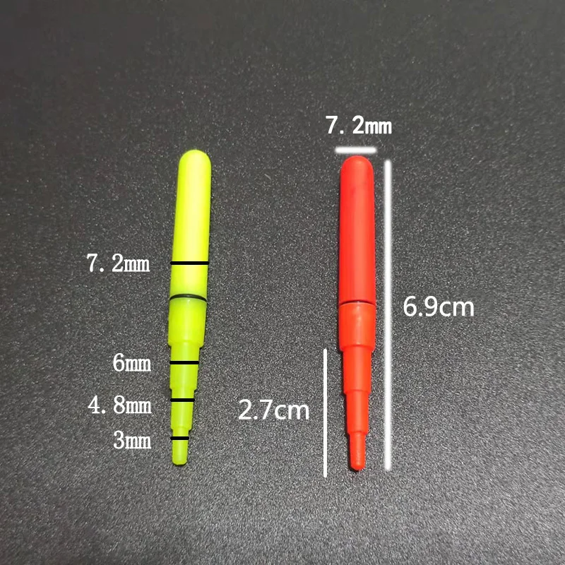 Pesca elétrica lâmpada com bateria recarregável, Light Stick, Night Fishing Tackle, Luminous Float Acessório, A488, CR425, 2pcs por lote