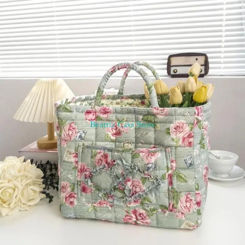 

Vintage Laundry Storage Bag Foldable Spacious Polyester Hamper For Home Decors KXRE
