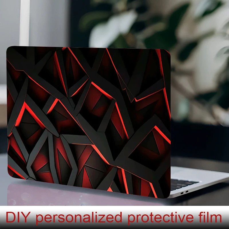 

2 laptop stickers Damaged V-shaped Logo Protective film, DIY scratch resistant sticker