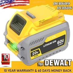 For DEWALT DCB609 20V/60V MAX for FLEXVOLT 9Ah LITHIUM ION Battery DCB606 DCB609-2 20v for dewalt battery