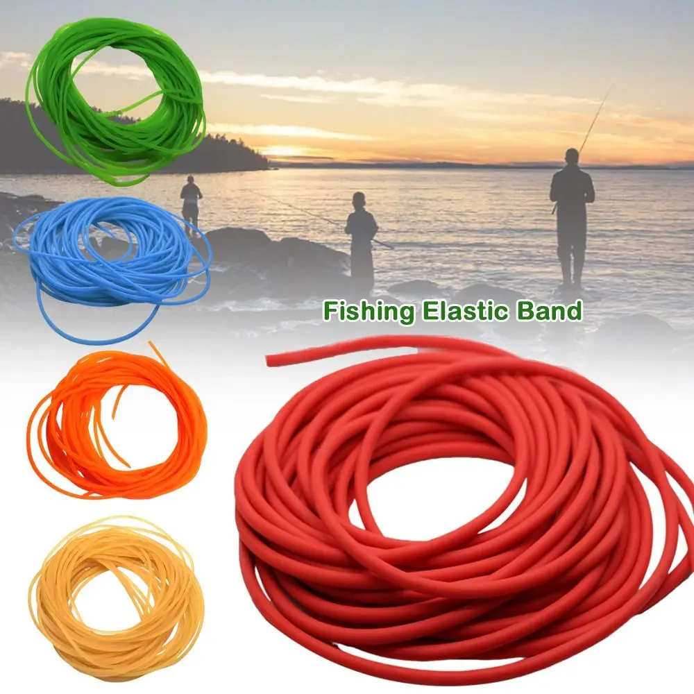 2025 2/2,2mm Elastisches Angelband 10m – Verlustsicheres Seil, Gummiband, Tennis-Elastikband, Angelschnur
