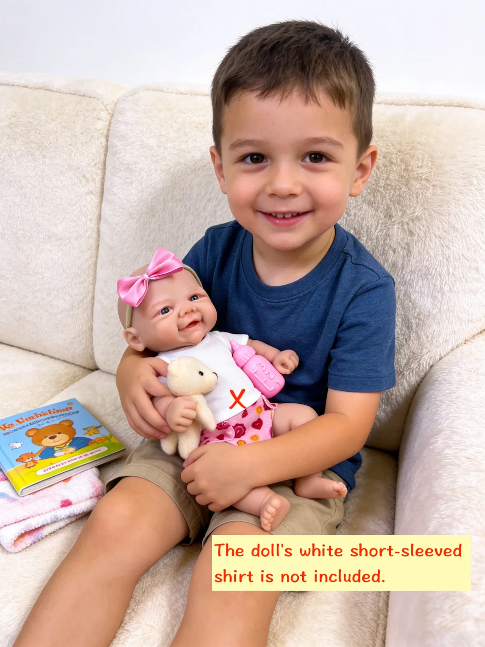 Muñeca Reborn de silicona sólida regordeta de 13 pulgadas, Vivienne, cuerpo completo, muñeca Adorable, juguete, regalo de cumpleaños y Navidad