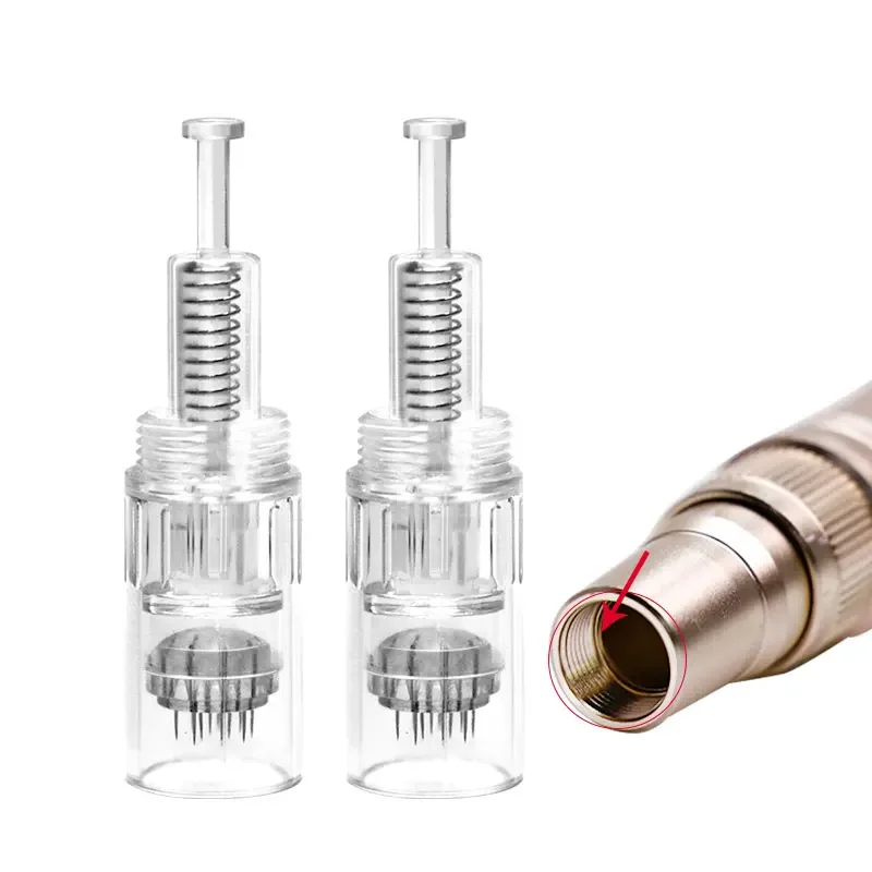10PCS Dr.Imp stift Nadel Patronen Bajonett Schraube 9/12/36/42 pin Nano Micro Nadel MTS Derma Stift Microneedling Ersatz Nadel