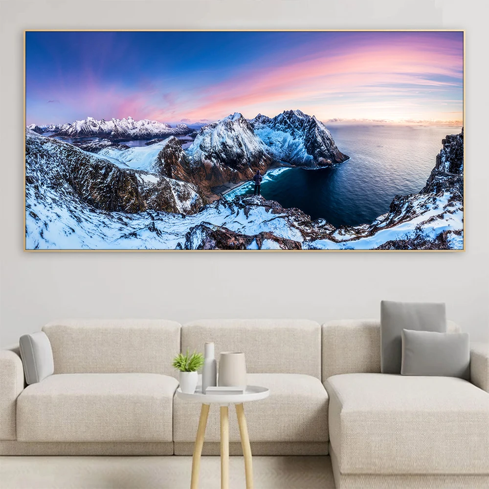 Norway Nature Landscape Print Canvas Painting Canvas Wall Art Home Decor Items Illustration Poster