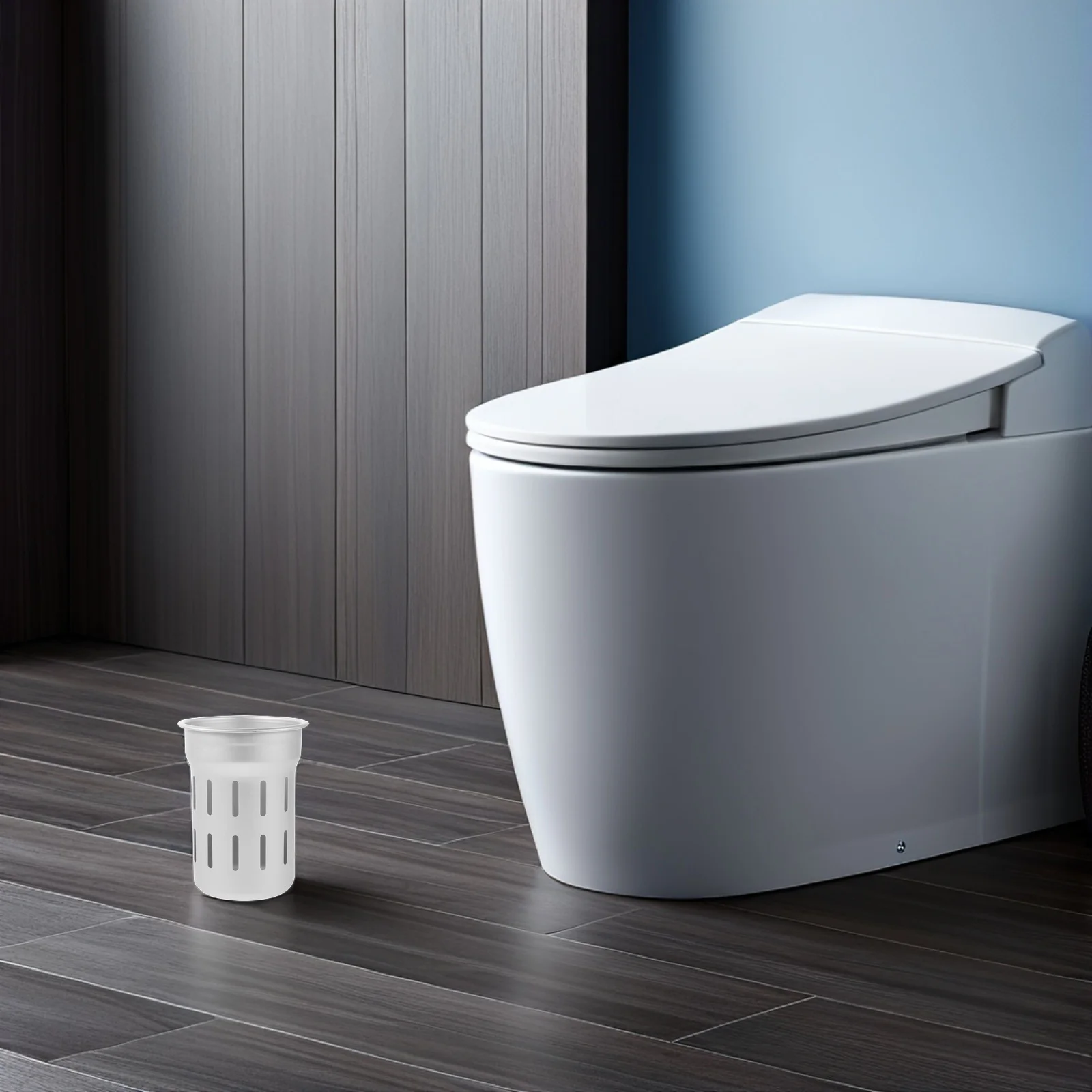 

Toilet Brush Holder Bathroom Ceramic Freestanding Organizer Stable Anti-Slip Base Cleaning Storage Toilet Brush Storage