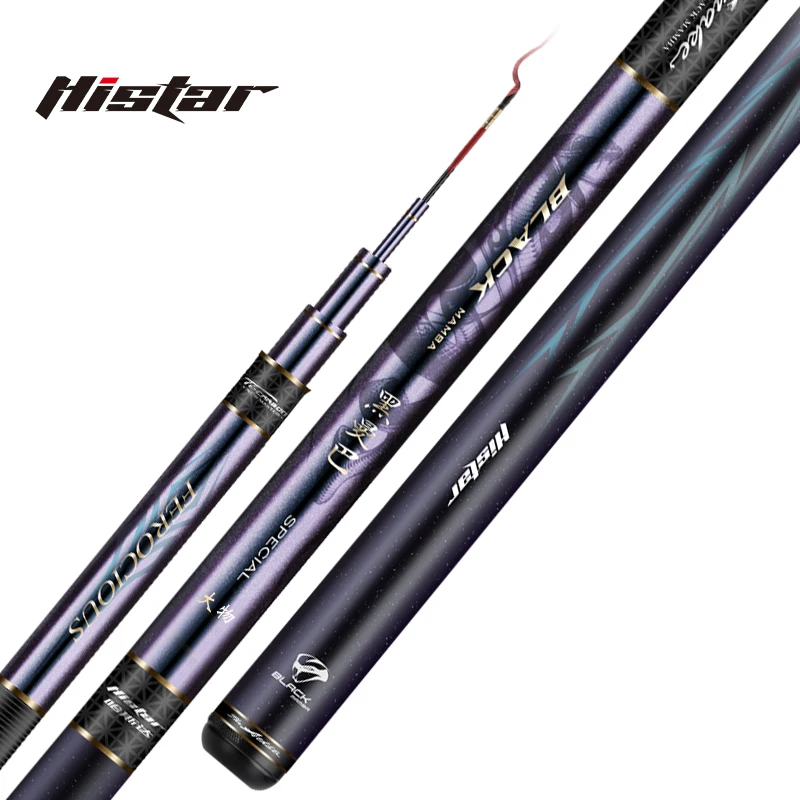 OEM High Carbon Pole 3.6M To 9.0M Super Hard Action Chameleon Coating Black Mamba Standard N Heavy Version Fishing Rod