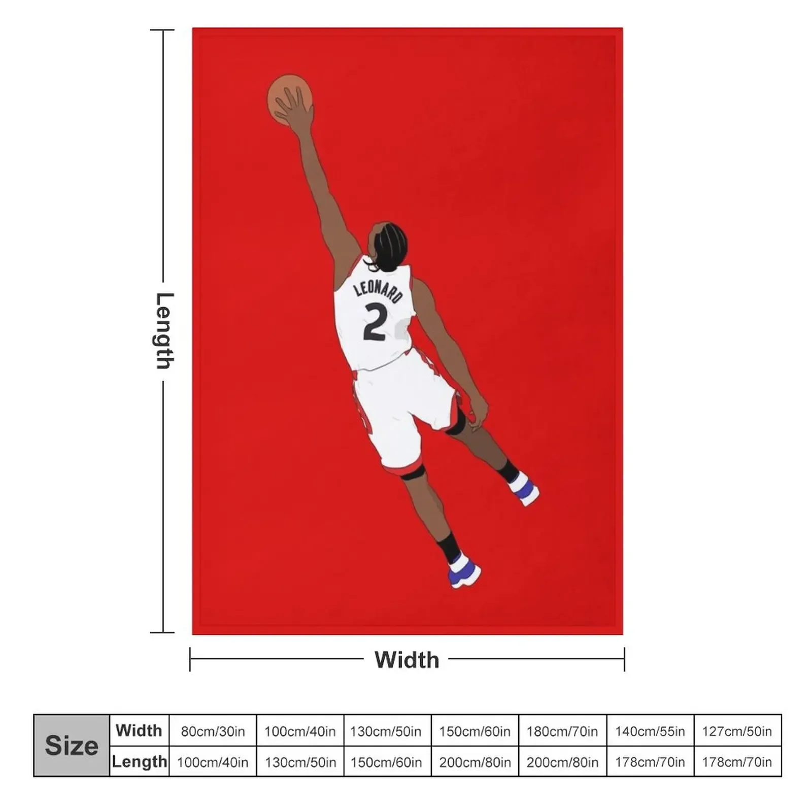 Kawhi Dunk Throw Blanket Blankets For Bed Camping Blankets