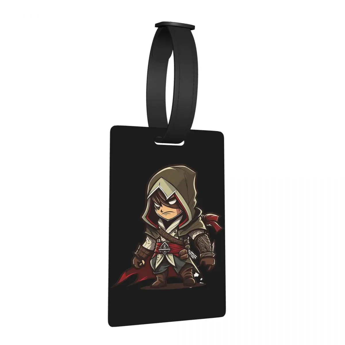 

Багажные бирки Assassin's Creed 2, аксессуары для чемодана, дорожная модная багажная бирка, держатель этикетки, идентификационное имя, адрес