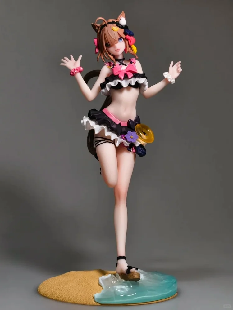 Original Mihoyo Honkai Impact 3rd Pardo Felis Summer Collector Static Action Figure Desktop Collectible Ornament Toy  Fan Gift