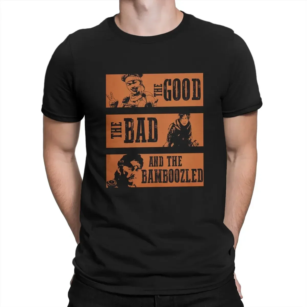 Homme Men's Clothes Polyester T Shirt For Men Apex Legends The Good The Bad The Bamboozled Tshirt  men clothing  COTTON