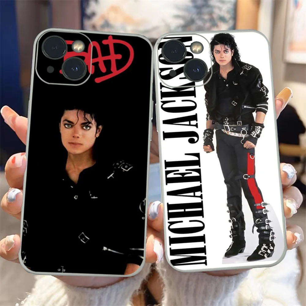 Michael Jackson Legendary Singer Phone Case For iPhone 14 13 12 11 Pro Max XS Max X XR 7 8 Plus Mini White TPU material