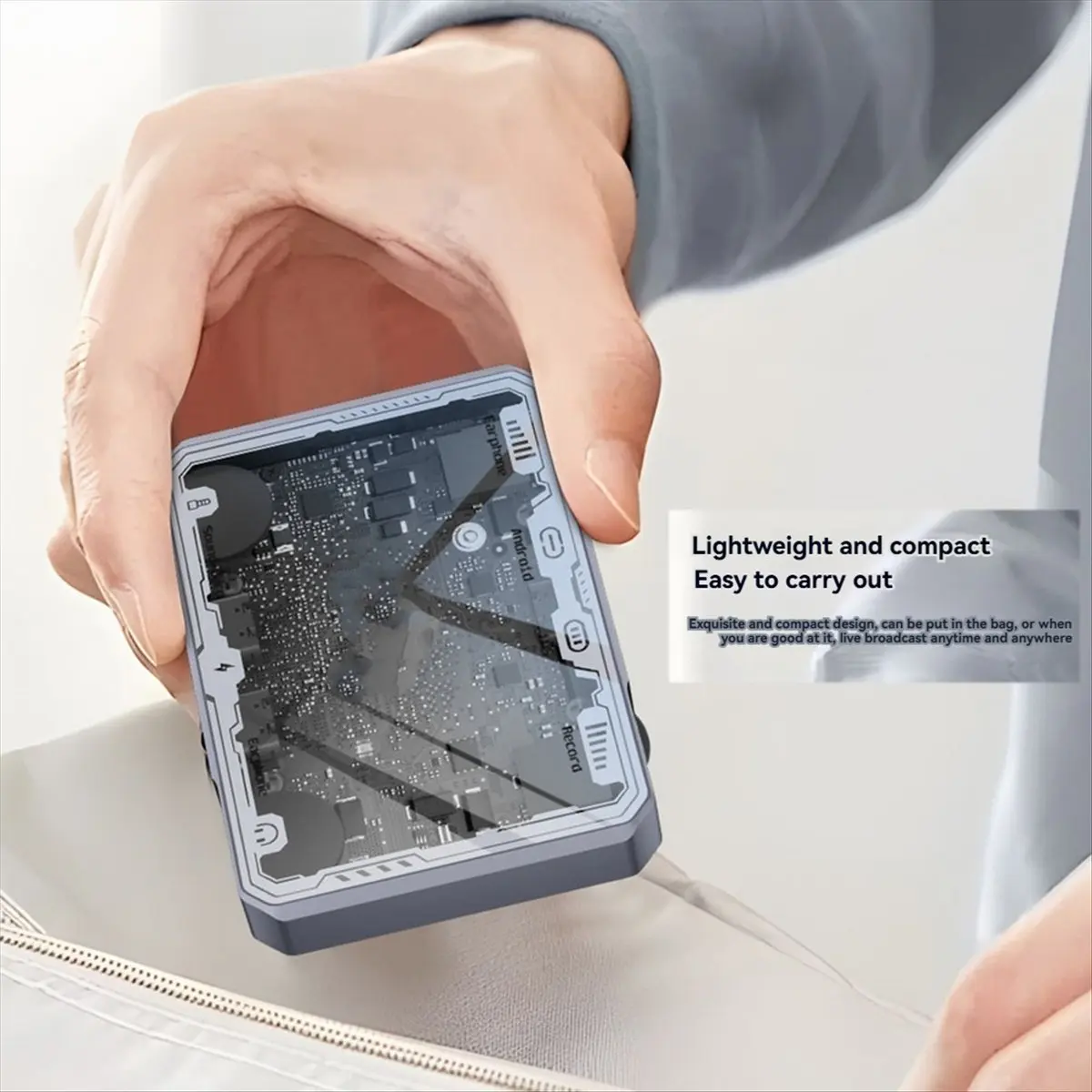 2026 جديد + دعم لميكروفون محول البث المباشر من النوع C لشحن محول بطاقة الصوت ستيريو للبث المباشر