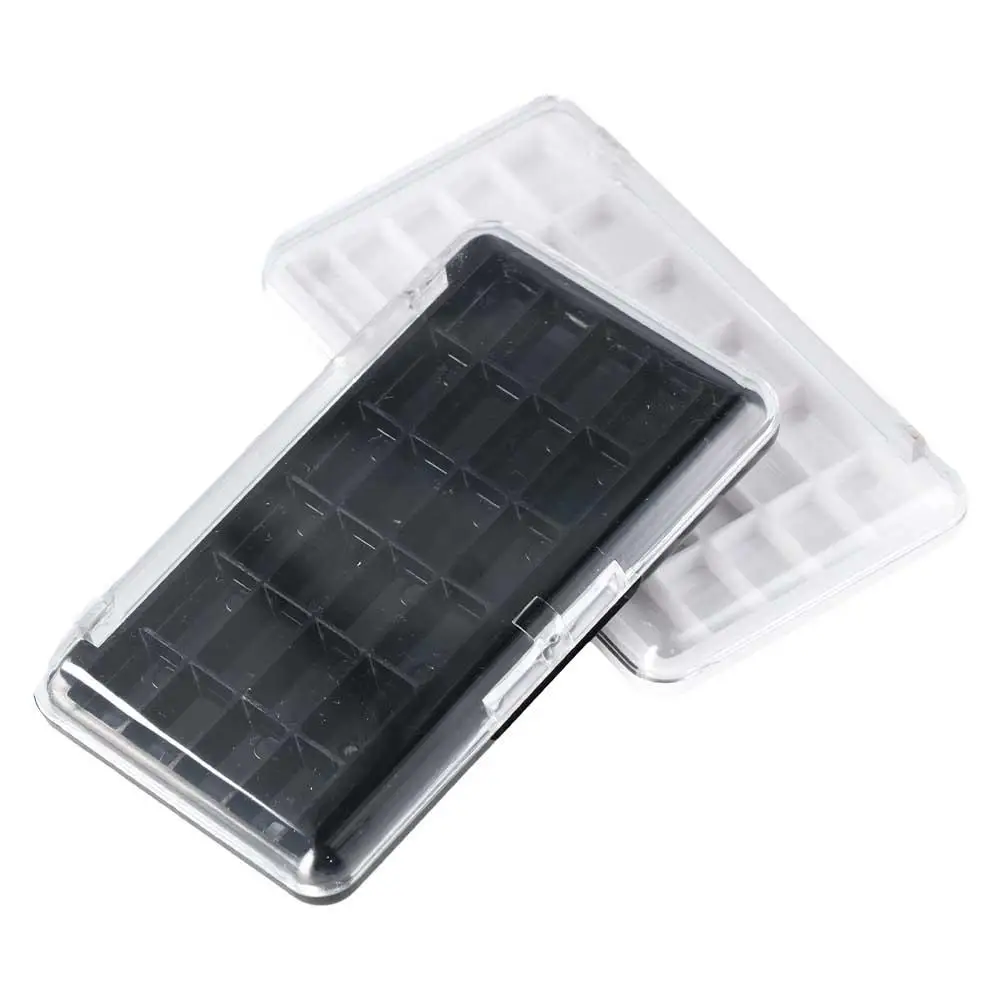 24 Grids Lip Balm Container Blusher Case Cosmetics Tool Makeup Palette Empty Eyeshadow Dish Refillable Palette