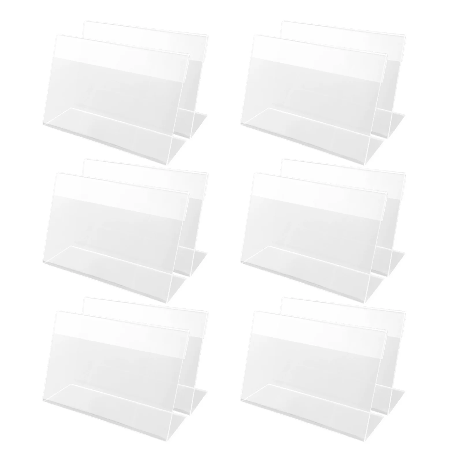 

30Pcs Acrylic Plastic Price Tag Holders Transparent Shelf Labels for Retail Store Supermarket Pricing Display Plastic Price Tag