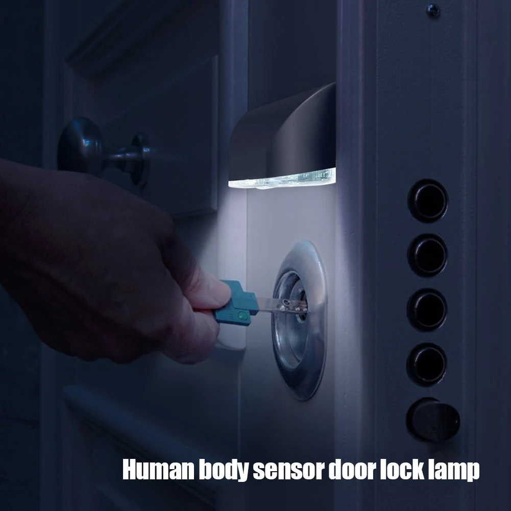 Versatility LED Intelligent Door Lock Sensing Light Light Controlled Infrared Human Body Sensing Light Toilet  or Cabinet Light