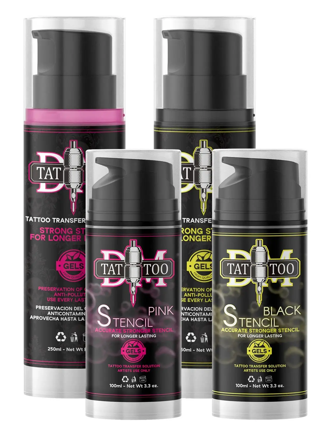 Gel de transfert pour pochoirs de tatouage DM, crèmes de transfert, solution, gel pour pochoirs de tatouage, crème magique pour pochoirs, pour papier de transfert d'autocollants