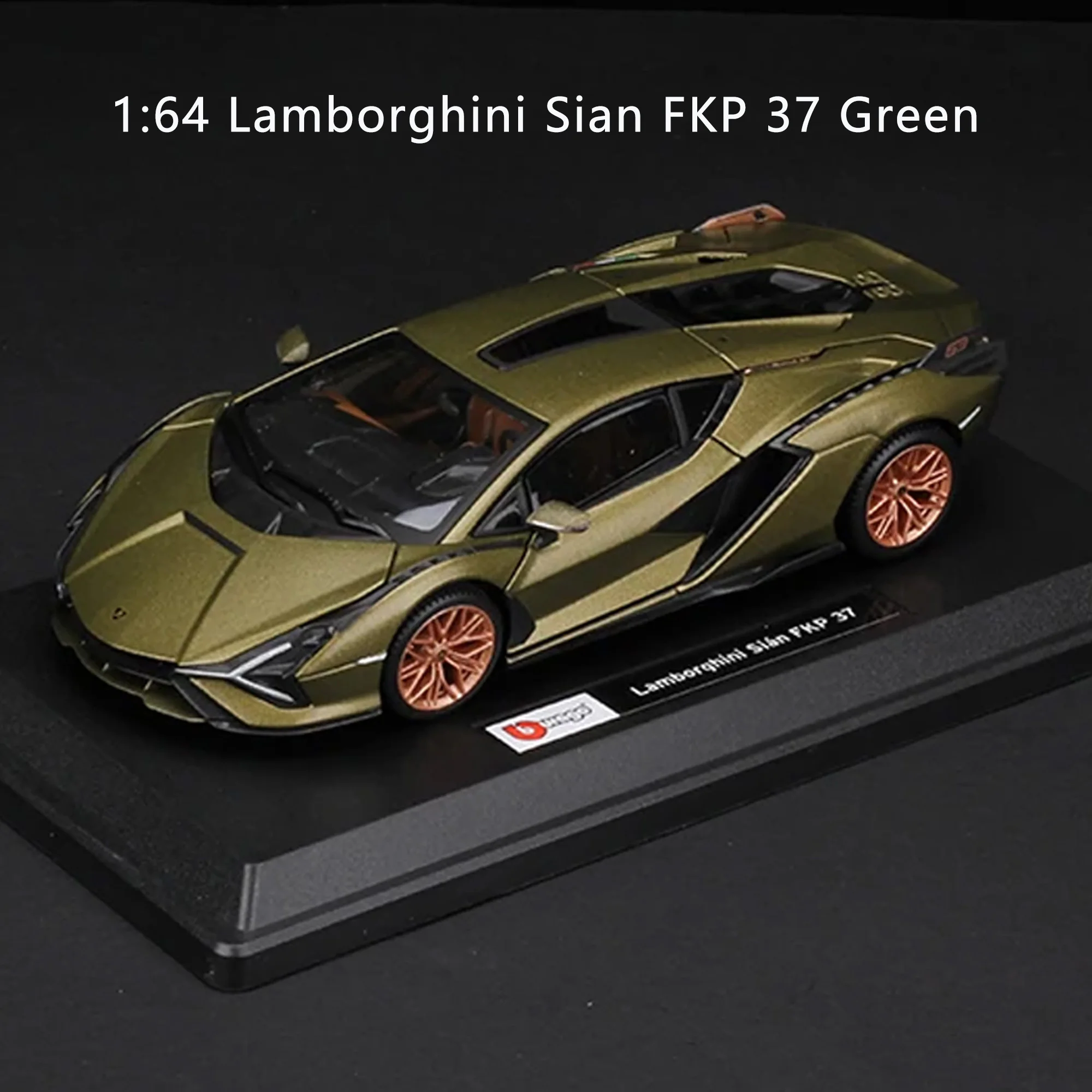 1/64 Scale Carรุ่นLamborghini 89 Sian FKP 37 คุณภาพสูง 1:64 โลหะDiecast Miniatureรถจําลองผู้ใหญ่ของเล่นเด็กของขวัญ