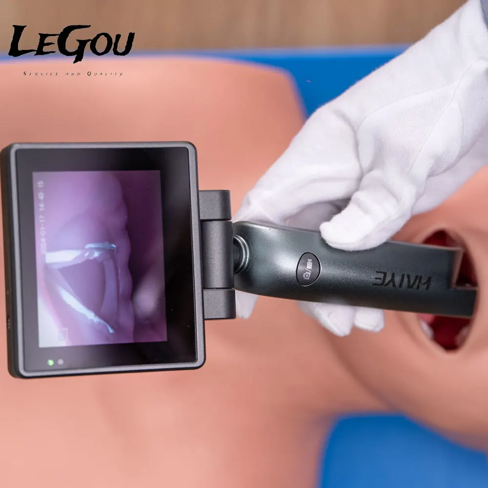 Disposable Advanced Digital Video Laryngoscope with Freeze Playback Function Sterile Blade for Clinical Anesthesia UseLeGou  Pro