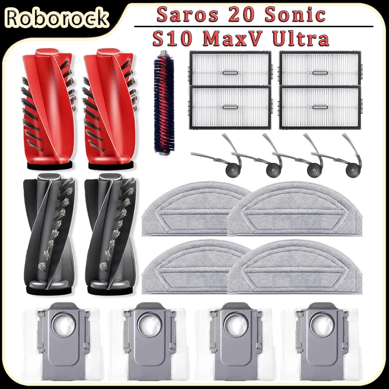 roborock-saros-20-sonic-s10-maxv-ultra-ロボット掃除機アクセサリー用メインサイドブラシフィルターモップクロスダストバッグ交換部品
